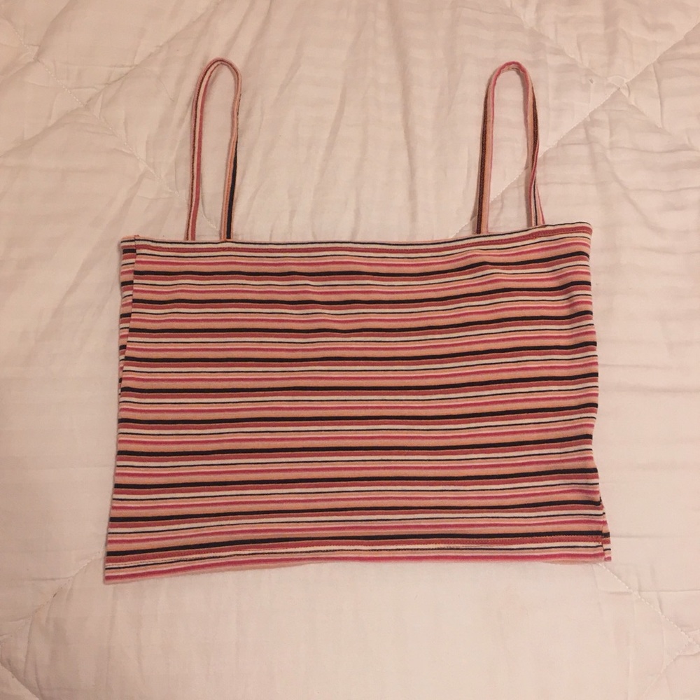Brandy Melville John Galt Multi-Stripe Faye Tank